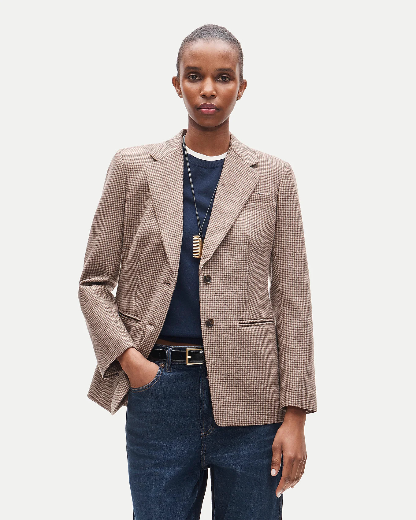 Margeaux blazer in plaid wool-blend flannel | J. Crew US