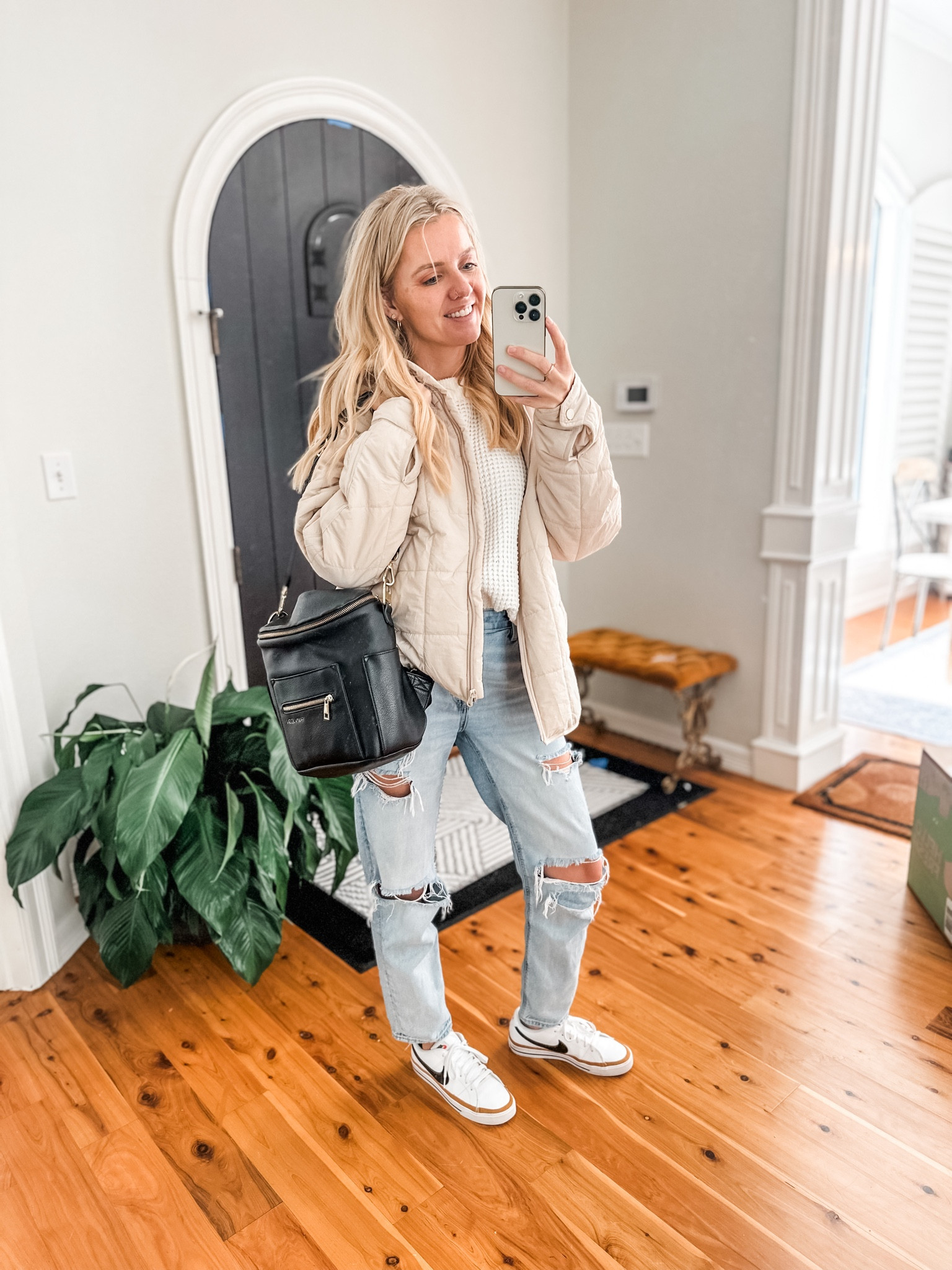 Comfy mom style ootd!! 

This Amazon jacket is a must, and yes that is the viral 14.98 Walmart sweater again! 

#LTKfindsunder50 #LTKstyletip #LTKGiftGuide