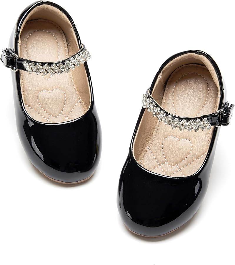 THEE BRON Toddler Girls Dress Shoes Ballet Mary Jane Flats Princess Costume Shoes | Amazon (US)
