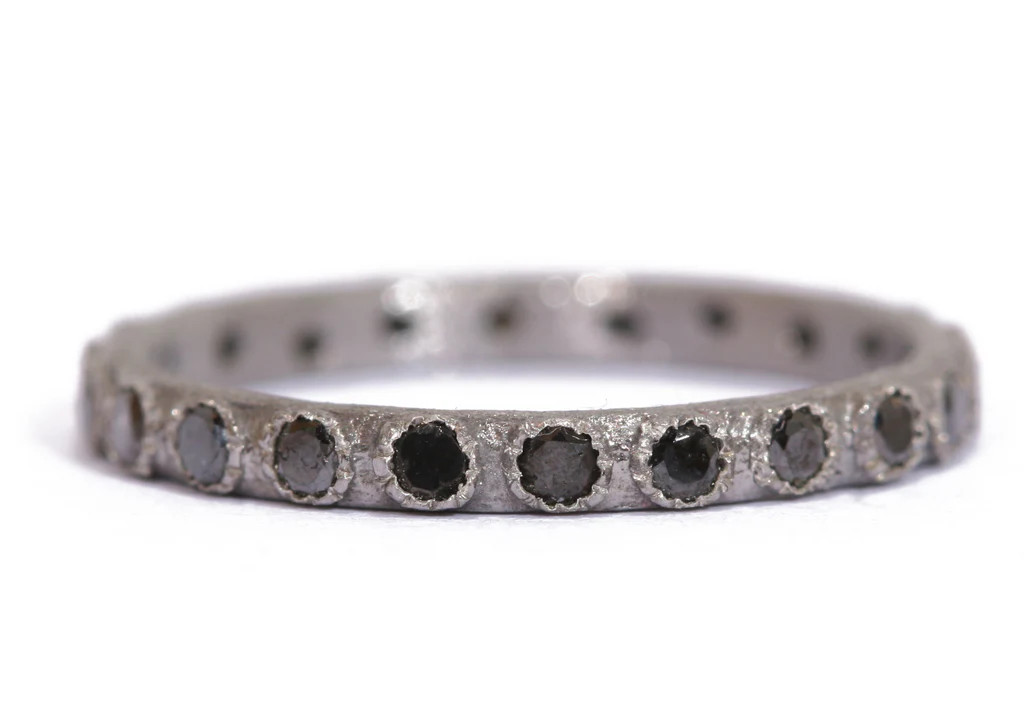 Black Diamond Stack Ring | Armenta