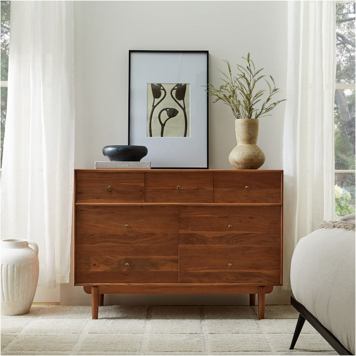 Keira Solid Wood Narrow 7-Drawer Dresser (48") | West Elm (US)
