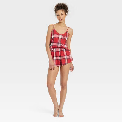 Women's Flannel Tank and Shorts Pajama Set - Colsie™ | Target
