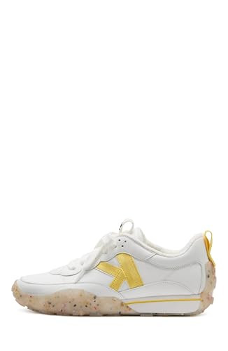 kate spade new york K as in Kate Sneaker, True White/Yuzu Jam, 6 | Amazon (US)