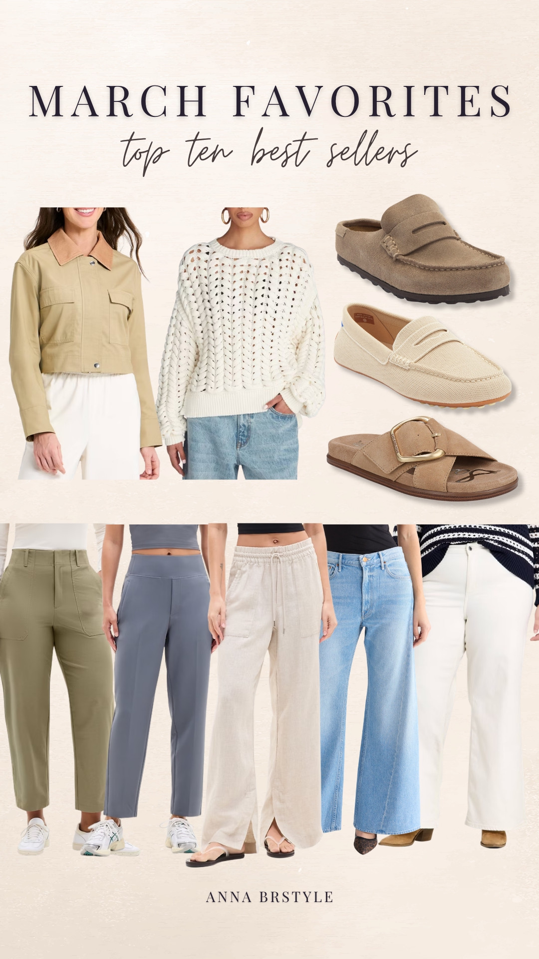 March top ten best sellers and honestly these are all pieces you’ll wear on repeat. Easy, versatile staples that make getting dressed simple while still feeling put together.

march best sellers, top ten favorites, spring wardrobe staples, everyday outfit essentials, neutral style outfits, casual chic style, spring fashion finds, best selling outfits, effortless outfit ideas, capsule wardrobe pieces, annabrstyle

#LTKootd #LTKWorkwear #LTKSeasonal