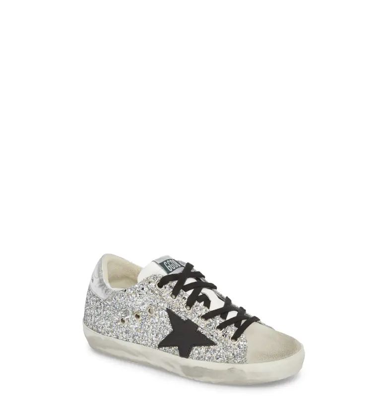 Golden Goose Glitter Superstar Lace-Up Sneaker (Women) | Nordstrom