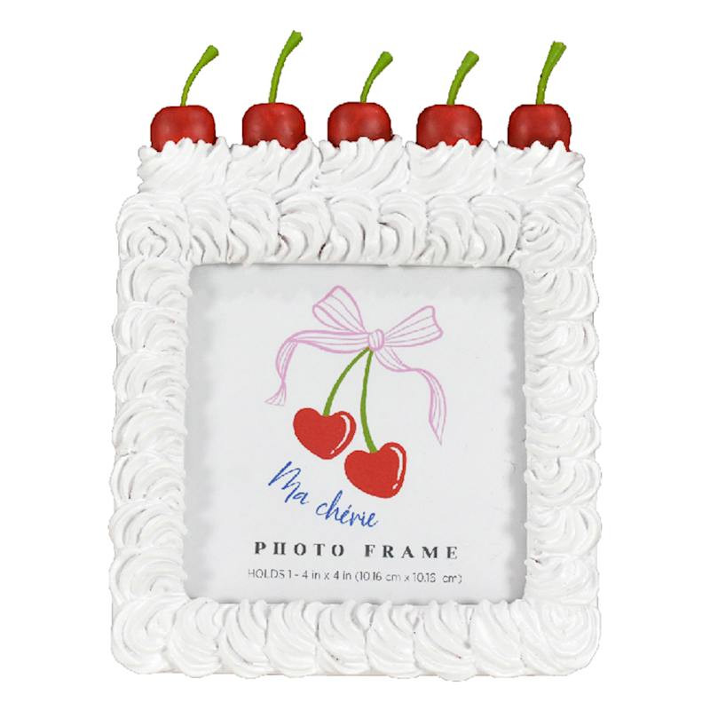 Cake with Cherry on Top Tabletop Frame, 4" | At Home