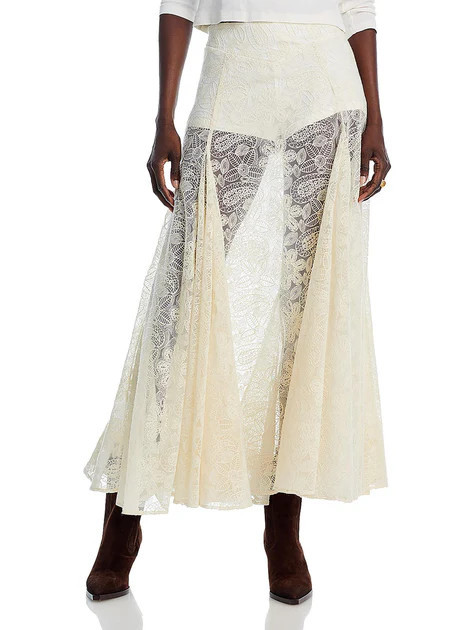 Beat Of The Moment Womens Embroidered Maxi Maxi Skirt | Shop Simon