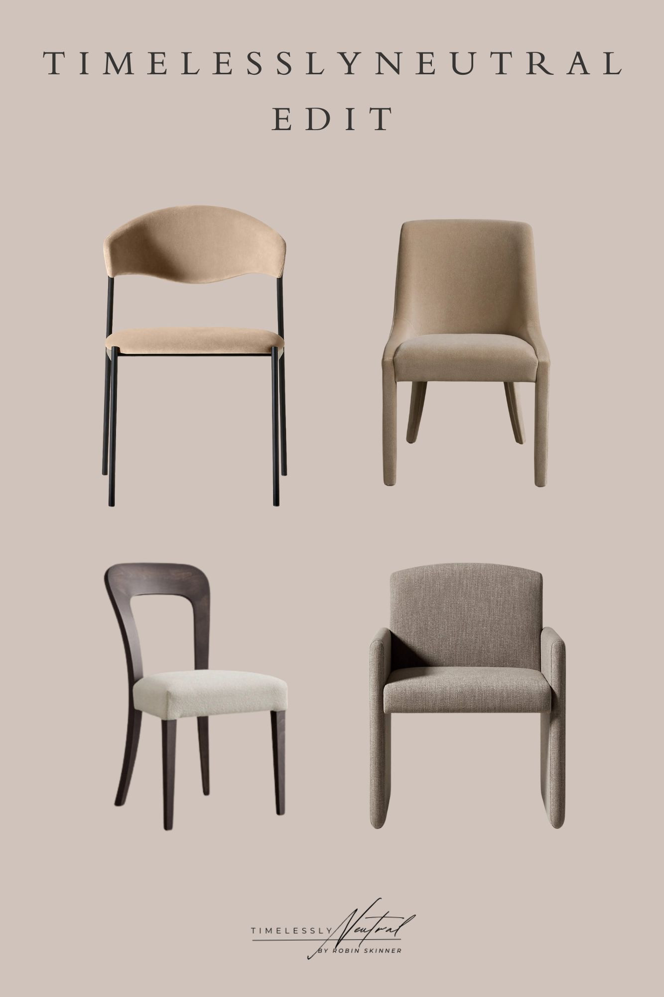 Gorgeous neutral chairs with muted tones and a luxurious feel 🤍 shop below!

#LTKHome