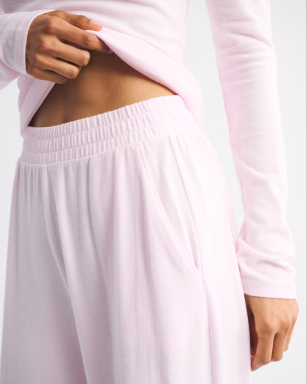 Lounge Brushed Wide Leg Sweatpant | Abercrombie & Fitch (US)