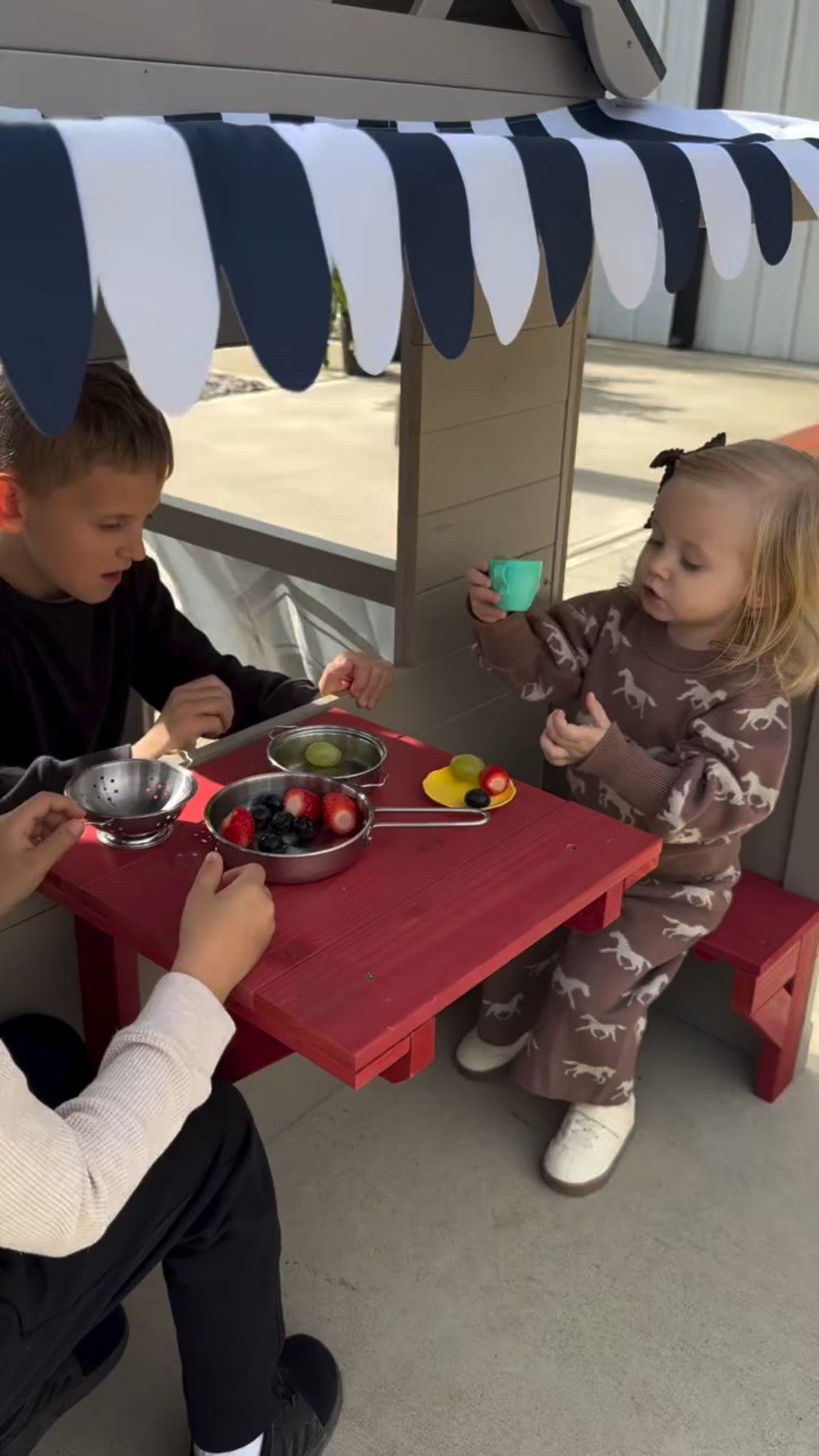 I used to worry about their age gap… now I just watch them laugh together in this MySize Playhouse from @deltachildren 🥹🤍

Between snacks, water play, and make-believe adventures, they’ve built their own little world of giggles and imagination that keeps them busy for hours.

It’s crafted from weather-resistant cedar wood and filled with thoughtful details — a pretend sink with running water, picnic table, and tiny mailbox — everything they need for endless creative play!🌿

🔗 Comment PLAYHOUSE for the￼ link and make sure you’re following so it sends straight to your DMs!

Available on the official website & Amazon🛒
.
.
.
#momlife #motherhoodunplugged #playhousefun #kidshaven #siblinglove #familymoments #toddlerlife #momsofinstagram #playtime #outdoorfun #familyhome #momof7 #momhacks #childhoodmagic #creativeplay #modernfarmhouse #amazonfind #deltachildren #neutralhome #ltkhome #ltkfamily #momapproved
