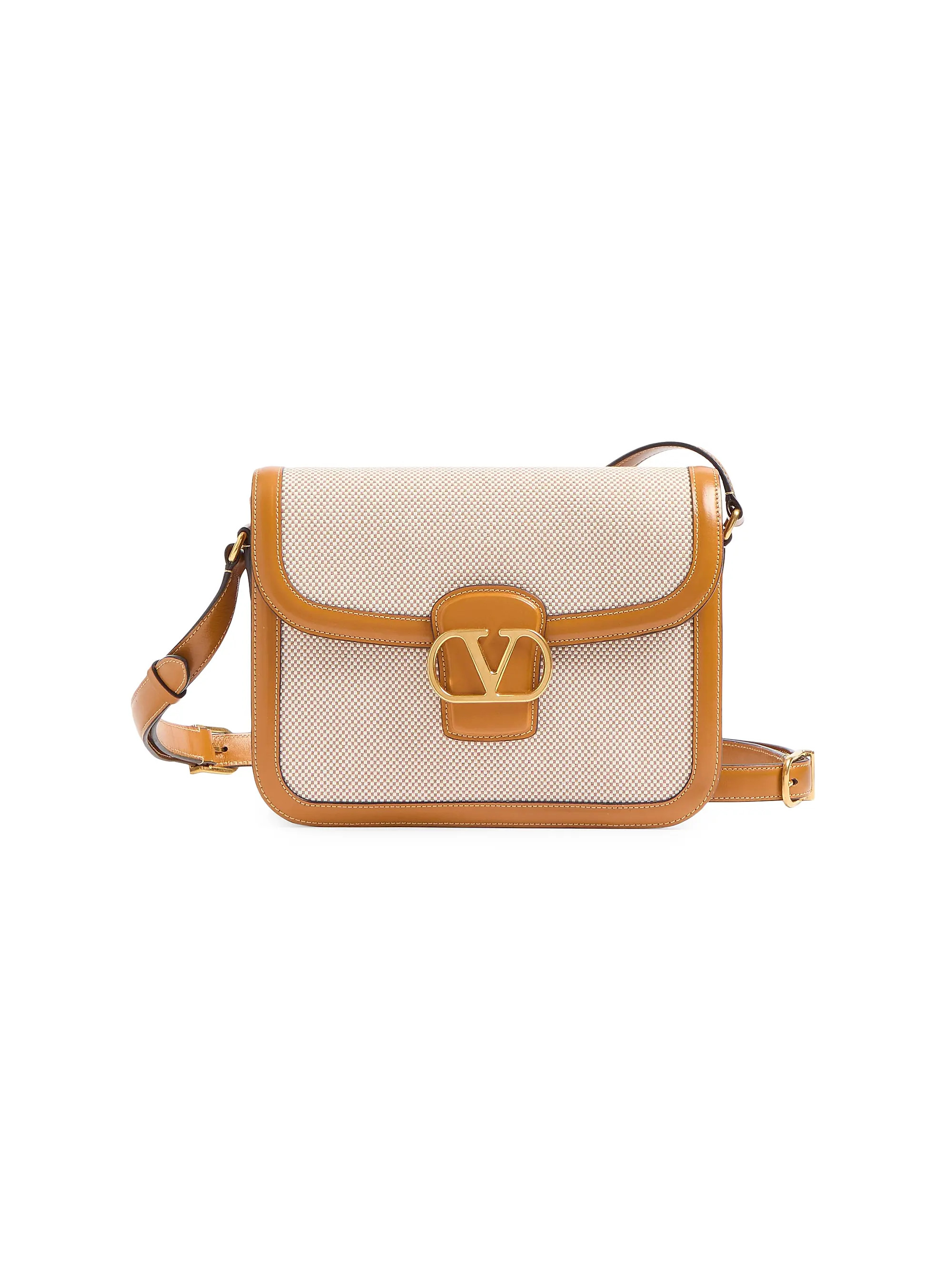 Valentino Garavani 9 to 5 Canvas Shoulder Bag | Saks Fifth Avenue | Saks Fifth Avenue
