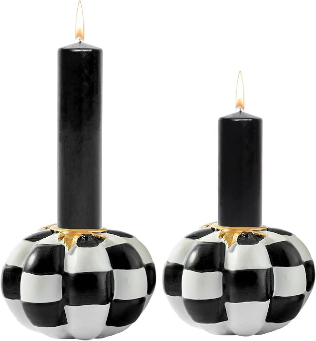 WDS WONDROUS Pumpkin Candle Holders, Pumpkins Candlestick Holders for Table | Amazon (US)