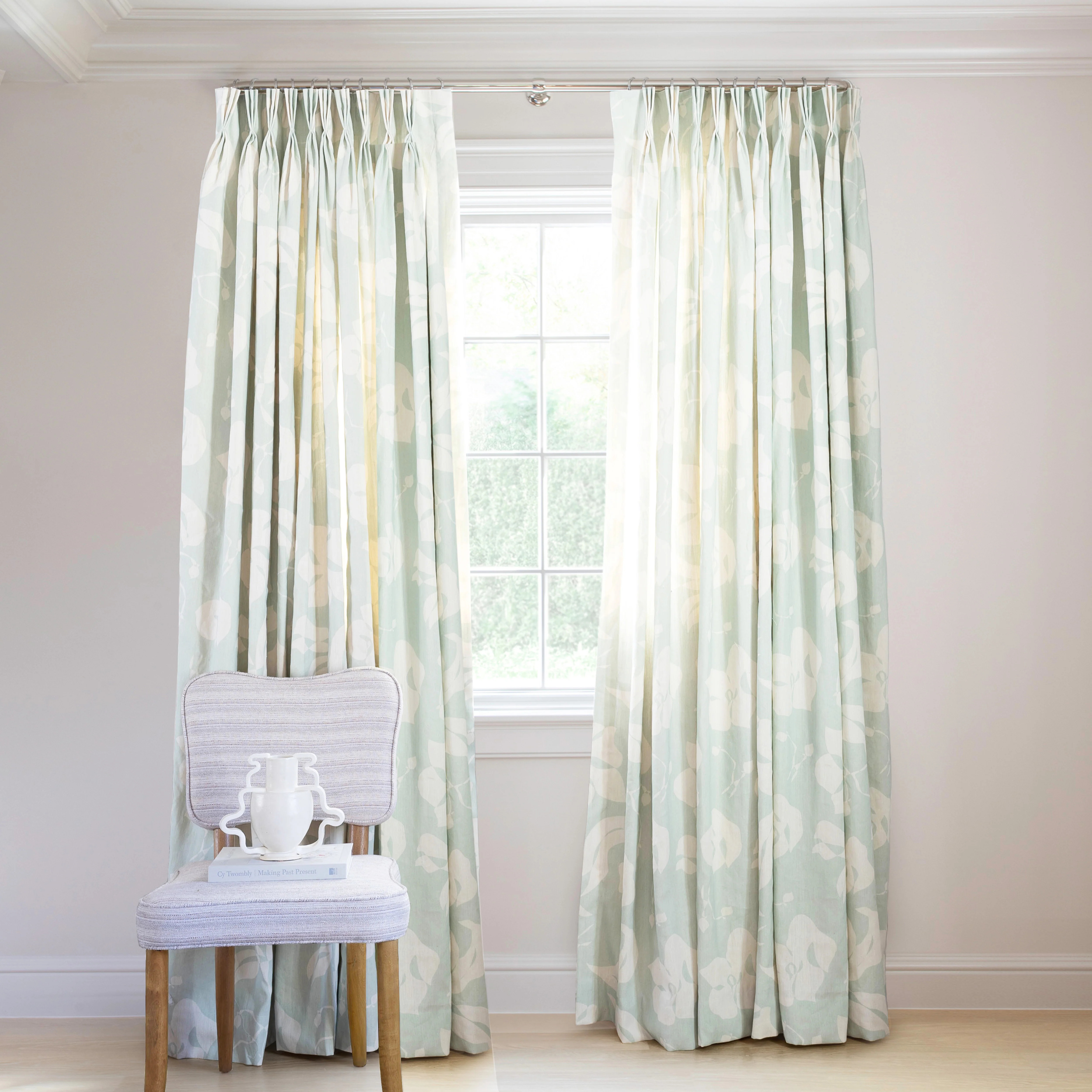 Custom Green Linen Curtains: Georgia Mint | Pepper Home | Pepper