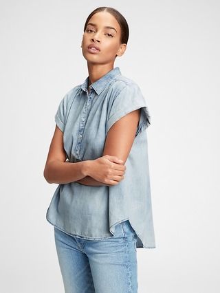 Denim Popover Shirt | Gap (US)