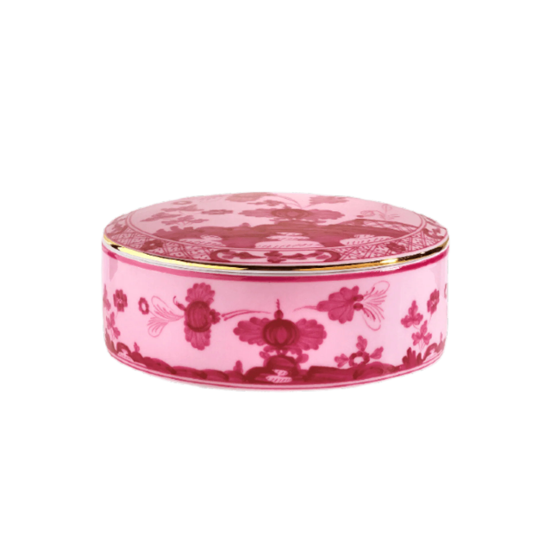 Oriente Italiano Round Box, Porpora | The Avenue
