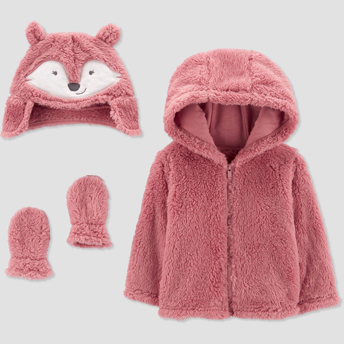 Carter's Just One You®️ Baby Fox Jacket - Pink | Target