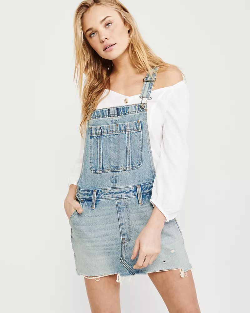 Denim Overall Dress | Abercrombie & Fitch US & UK