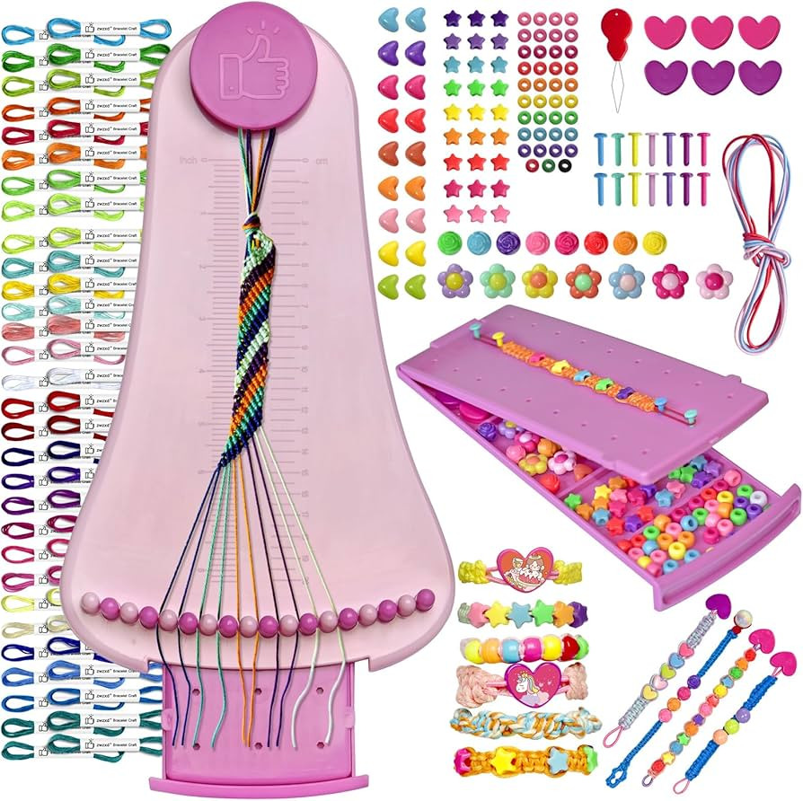 Friendship Bracelet Making Kit toys ,ages for 8 9 10 11 12 Year Old Girls, Kids Travel Activity S... | Amazon (US)