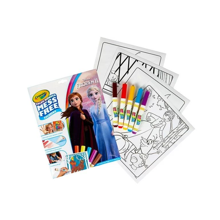 Crayola Color Wonder Mess Free Frozen 2 Coloring Set, Easter Basket Gift, 18 Pgs, Beginner Unisex... | Walmart (US)