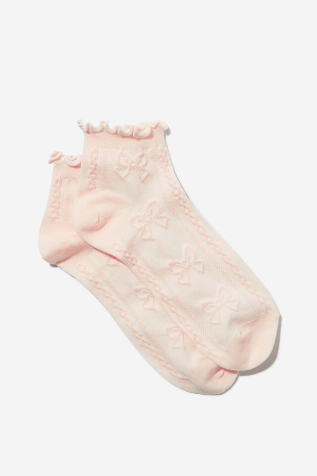 Frill Pointelle Ankle Sock | Cotton On (US)