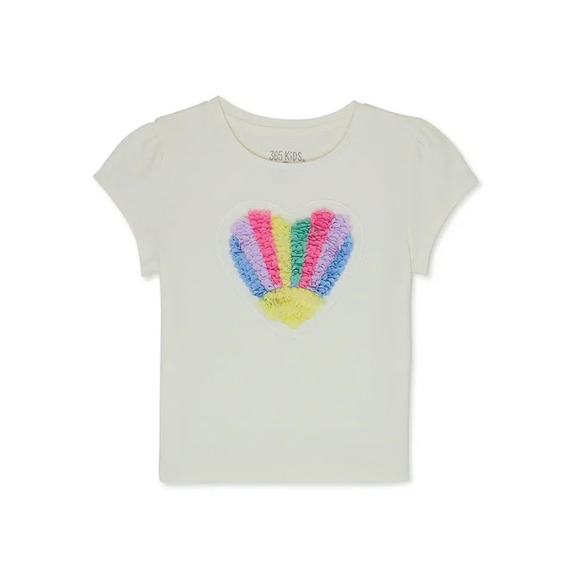 365 Kids From Garanimals Girls Puff Sleeve Tee, Sizes 4-10 - Walmart.com | Walmart (US)