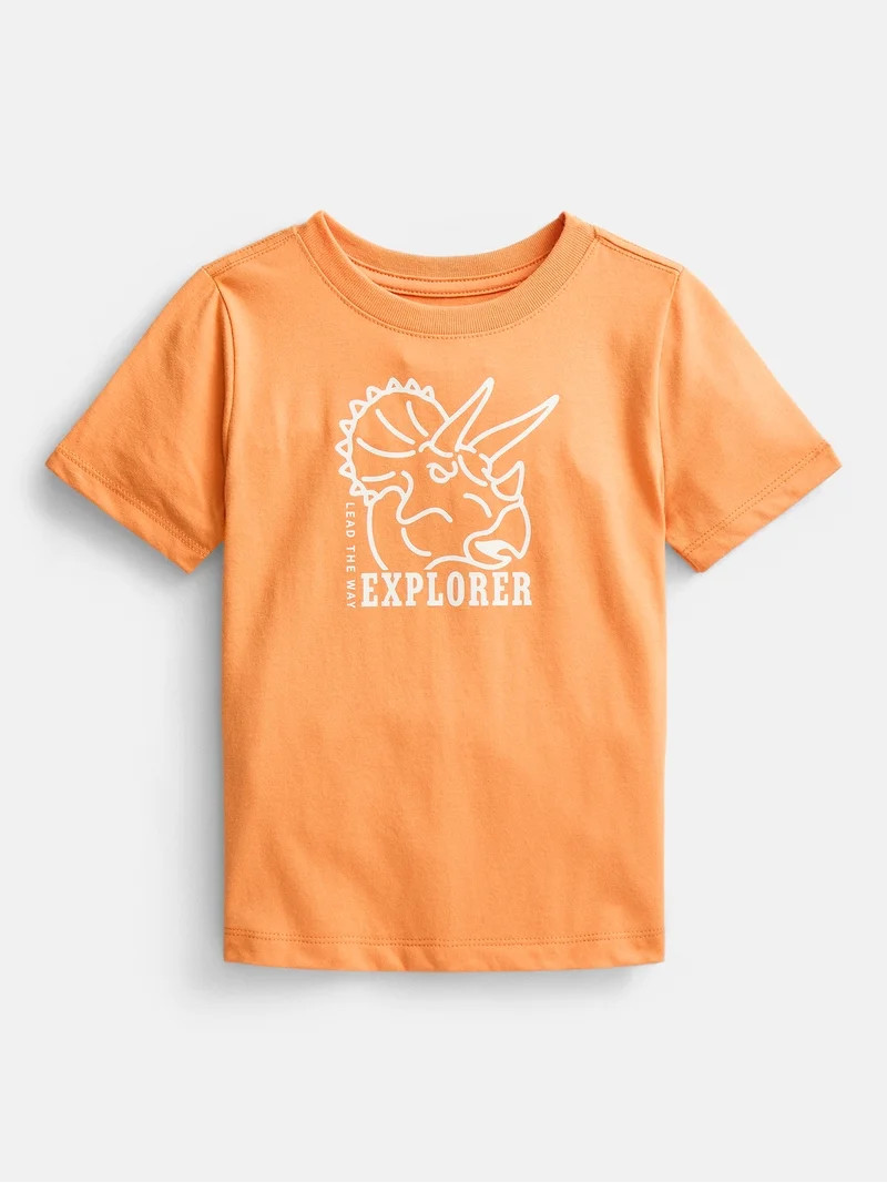 Wonder Nation Toddler Boys Graphic Tee with Short Sleeves, Sizes 18M-5T | Walmart (US)