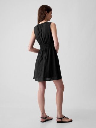 Textured Crinkle Empire Waist Mini Dress | Gap (US)