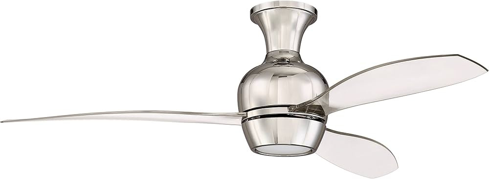 Craftmade BRD52PLN3 Bordeaux Downrod/Semi-Flush Mount Heavy-Duty 52" Ceiling Fan with LED Light &... | Amazon (US)
