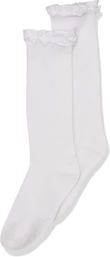 Jefferies Socks Girls' Ruffle Knee High | Amazon (US)