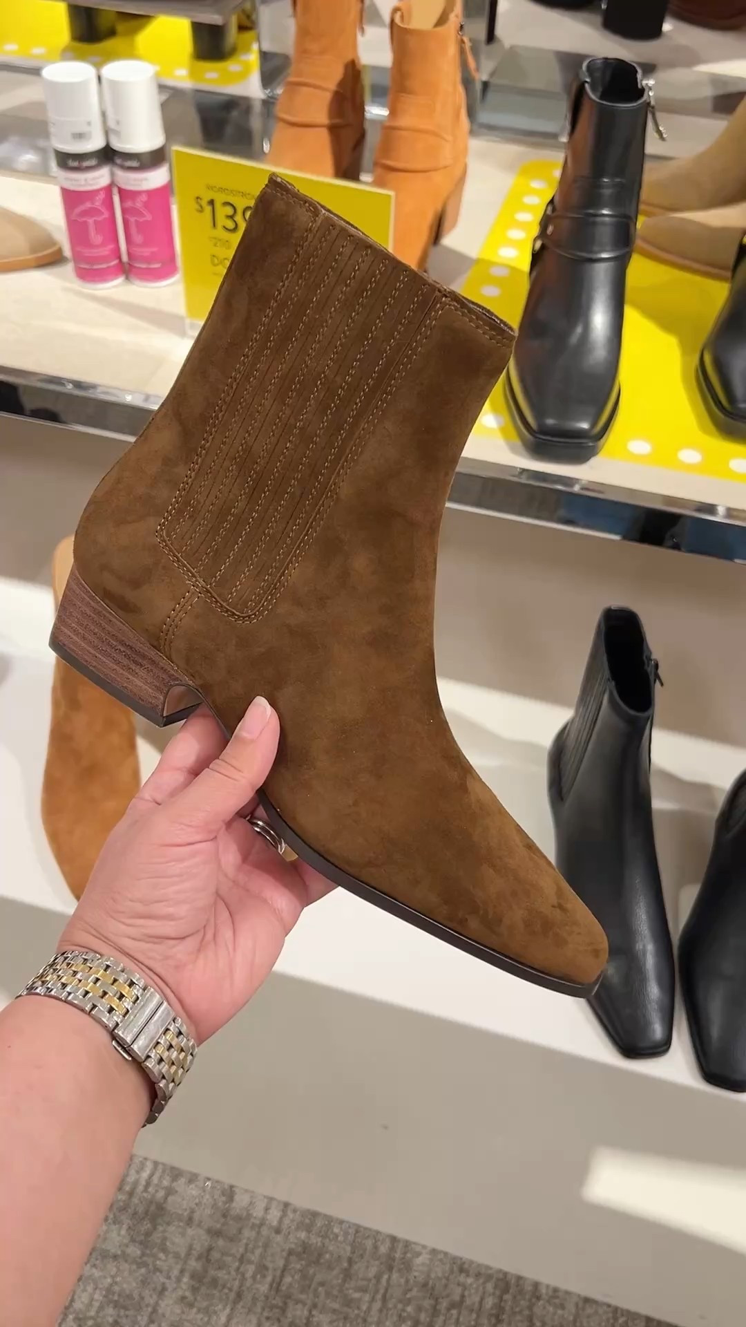 Shoes that caught my eye at the Nordstrom Anniversary Sale! Love these Steve Madden booties for fall! They’re on sale for under $100 and the lower heel is great for walking around. Perfect for fall outfits! 

#LTKSaleAlert #LTKFindsUnder100 #LTKShoeCrush