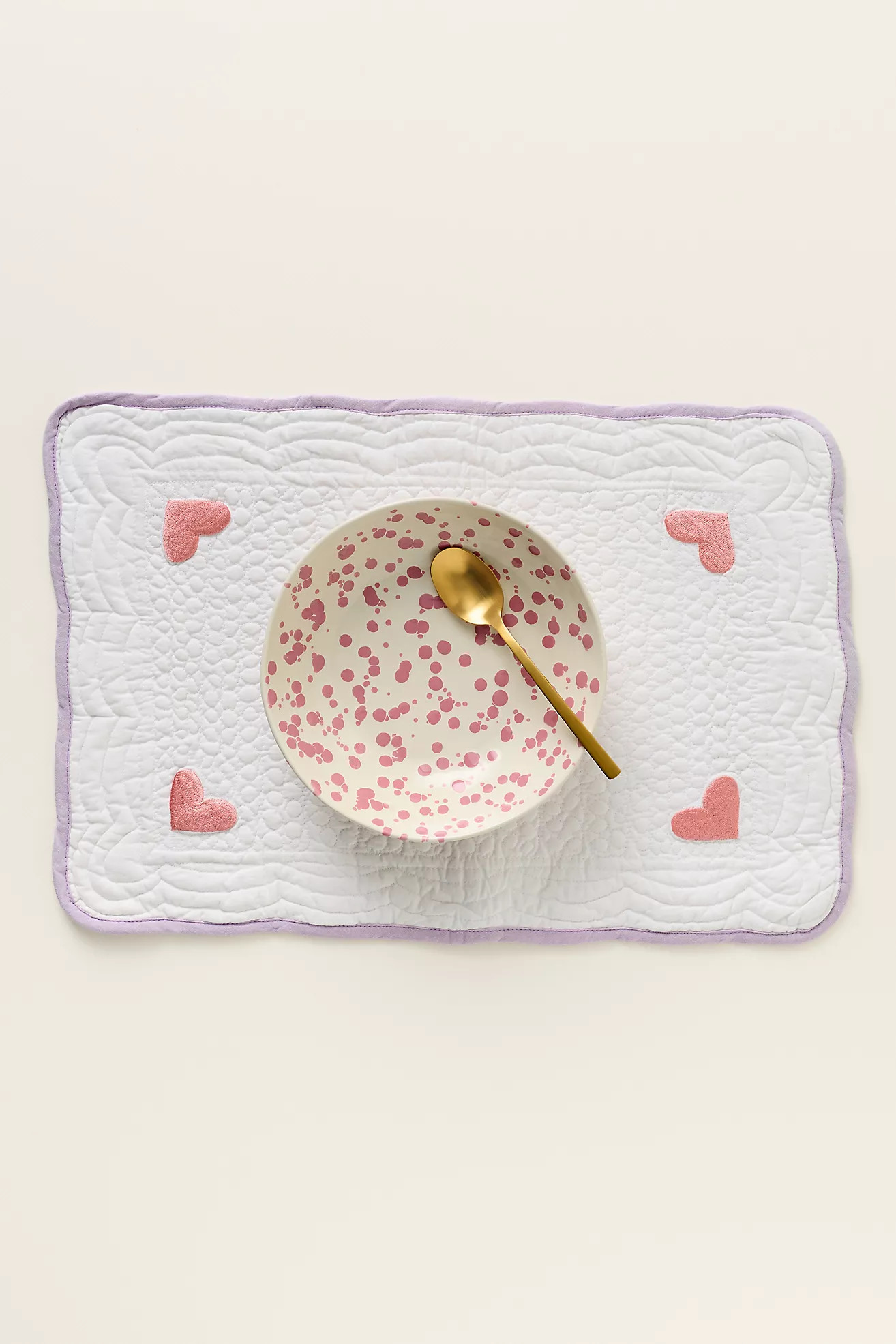 Quilted Heart Reversible Placemat | Anthropologie (US)