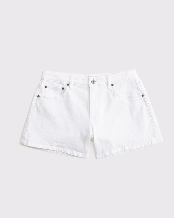 Curve Love Mid Rise A-Line Short | Abercrombie & Fitch (US)
