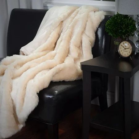 Somerset Home Luxury Long Haired Faux Fur Throw | Walmart (US)