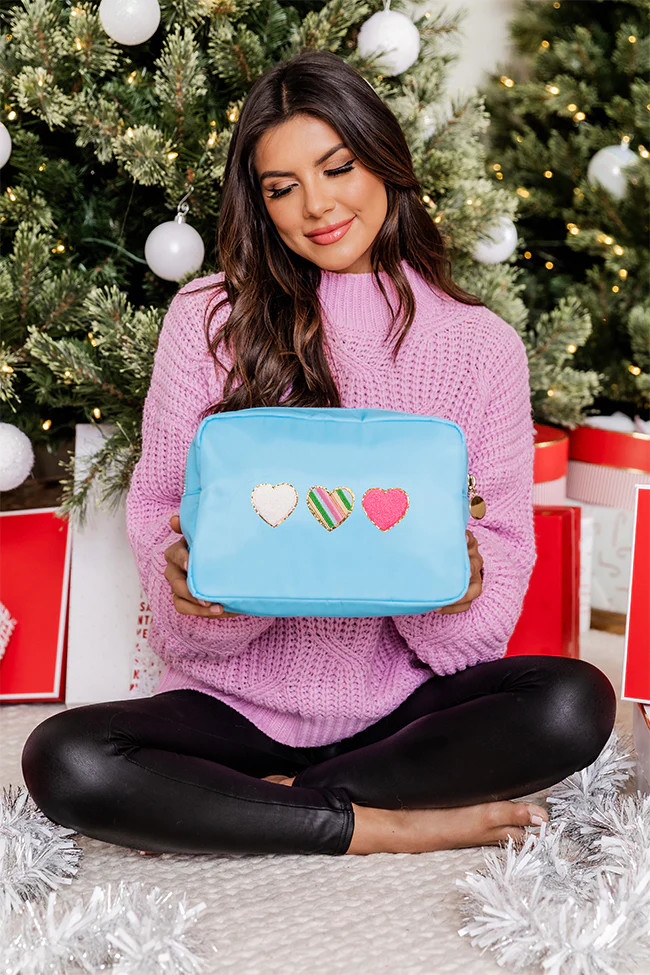 Large Aqua Bag FINAL SALE | Pink Lily