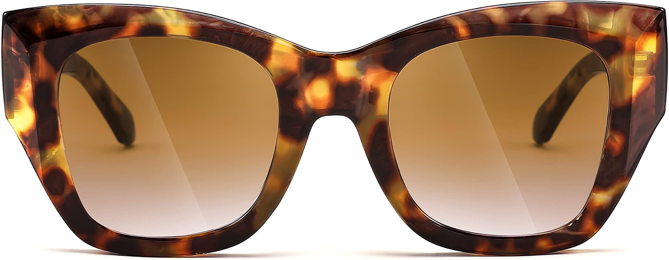 FEISEDY Oversized Vintage Square Sunglasses for Women Luxury Trendy Big Sun Glasses Thick Frame S... | Amazon (US)