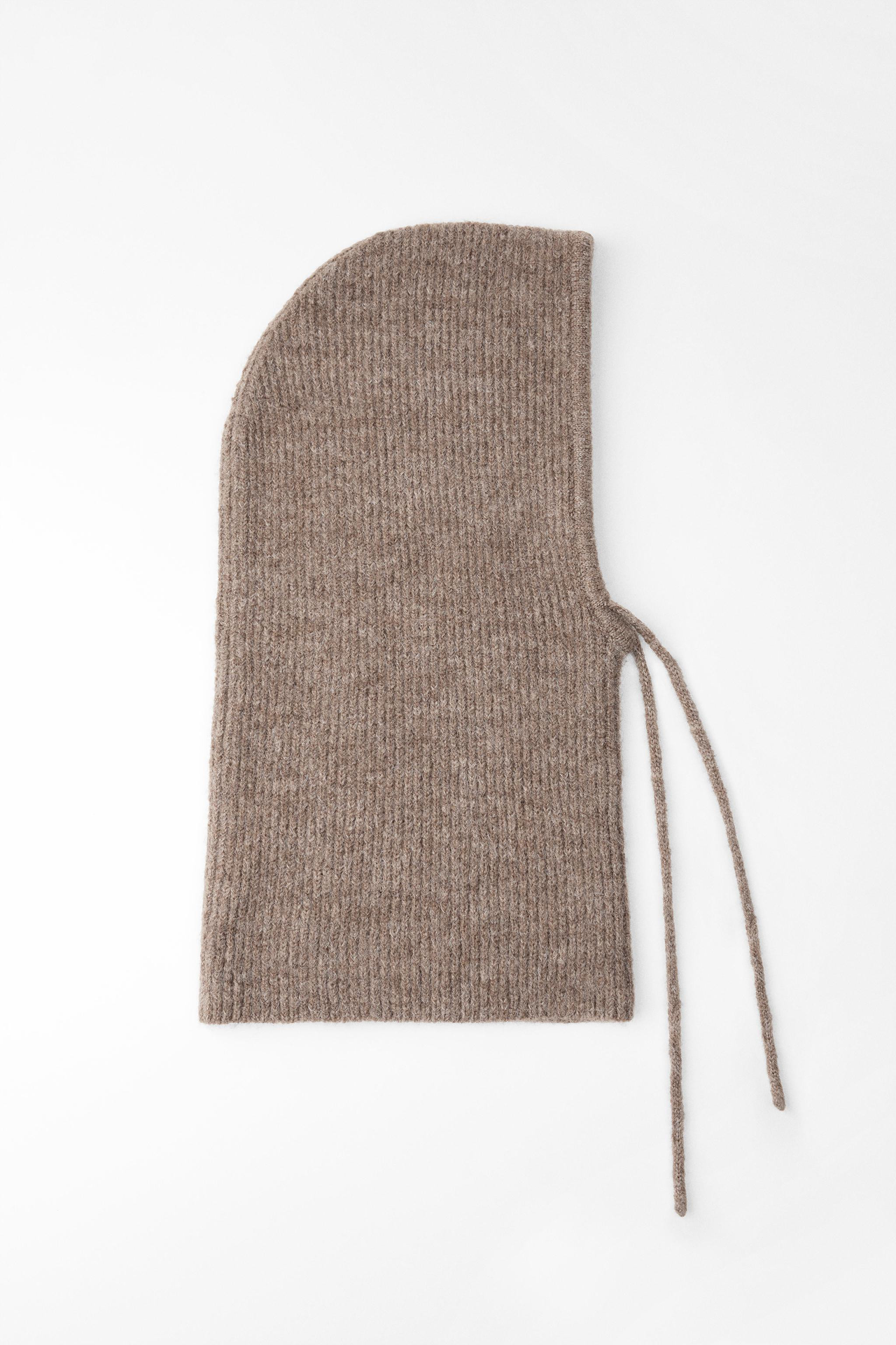 RIBBED DRAWSTRING HOOD | Zara US