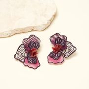 Orchid Stud Earrings Purple | Mignonne Gavigan