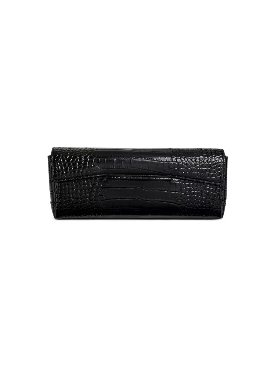 Soft Croco-Embossed T-Clutch | Saks Fifth Avenue