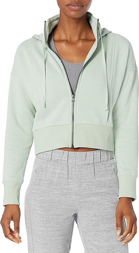 Amazon Brand - Core 10 Women's Super Soft Heavyweight Fleece Relaxed Fit Cropped Sweatshirt | Amazon (US)