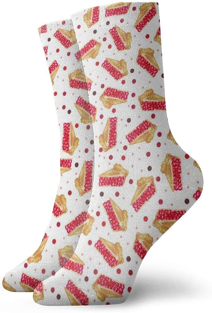 Men's And Women Socks- Sweet Cherry Pie Colorful Funny Novelty Crew Socks | Amazon (US)