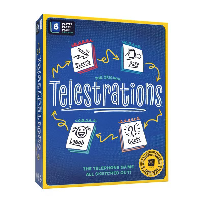 The Op Games Telestrations 6 Player Game: Social Skills Educational Party Game, Includes Cards & ... | Target