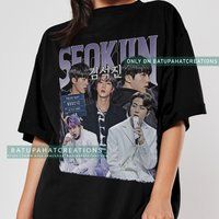 Seokjin Shirt Korean Pop Singer Kpop Fans T Shirt Gift Jungkook, Jimin, Suga, J-Hope, Rm Vintage 90  | Etsy (US)