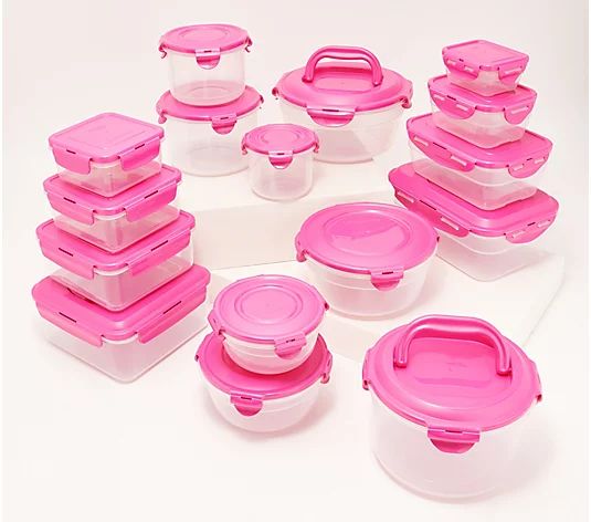 LocknLock 16-Pc Multi-Shape Nestable Storage Set with Handles - QVC.com | QVC