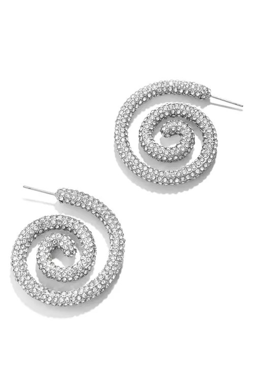 BaubleBar Nicole Spiral Earrings in Silver at Nordstrom | Nordstrom