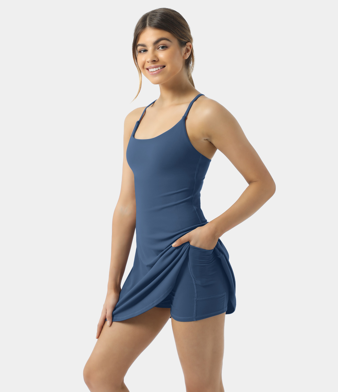Softlyzero™ Plush Backless Active Dress | HALARA