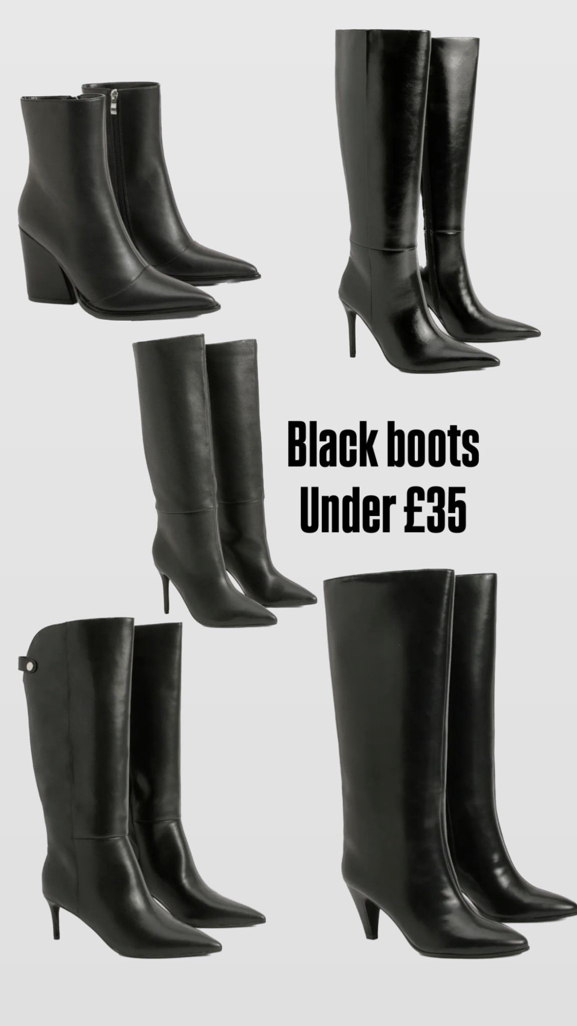 Black boots under £35

#LTKuk #LTKeurope #LTKautumn