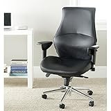 Safavieh Home Collection Irving Black Desk Chair | Amazon (US)