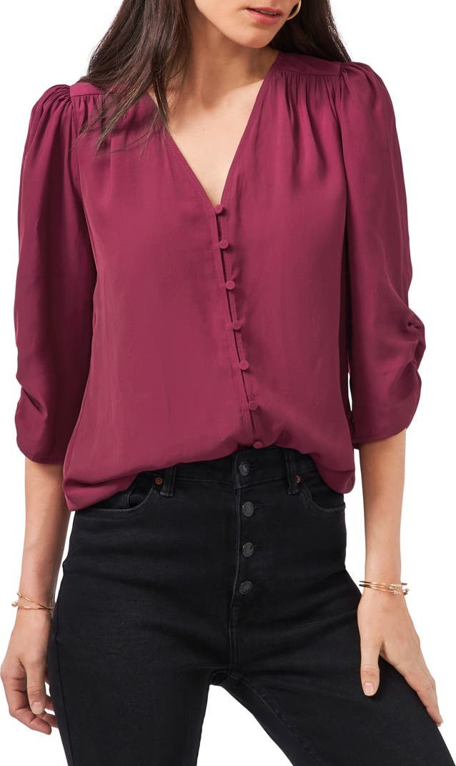 Button Front Blouse | Nordstrom