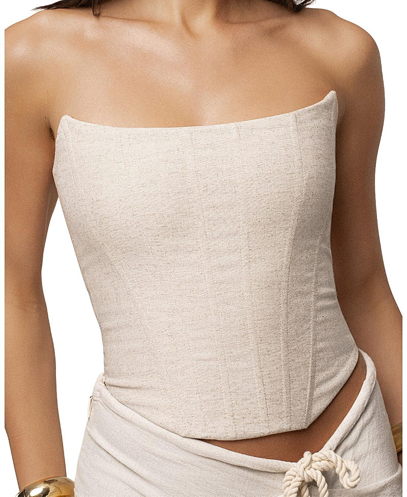 Jluxlabel Fenix Reversible Linen Corset | Bloomingdale's (US)