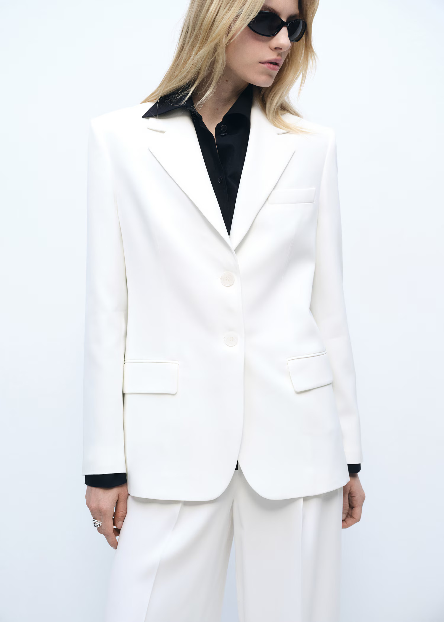 Straight button suit blazer - Women | MANGO USA | Mango (US/MX/AU)